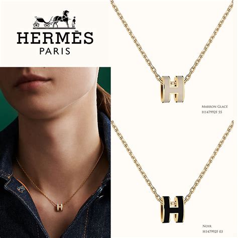 hermes necklace mini pop|hermes h pendant necklace.